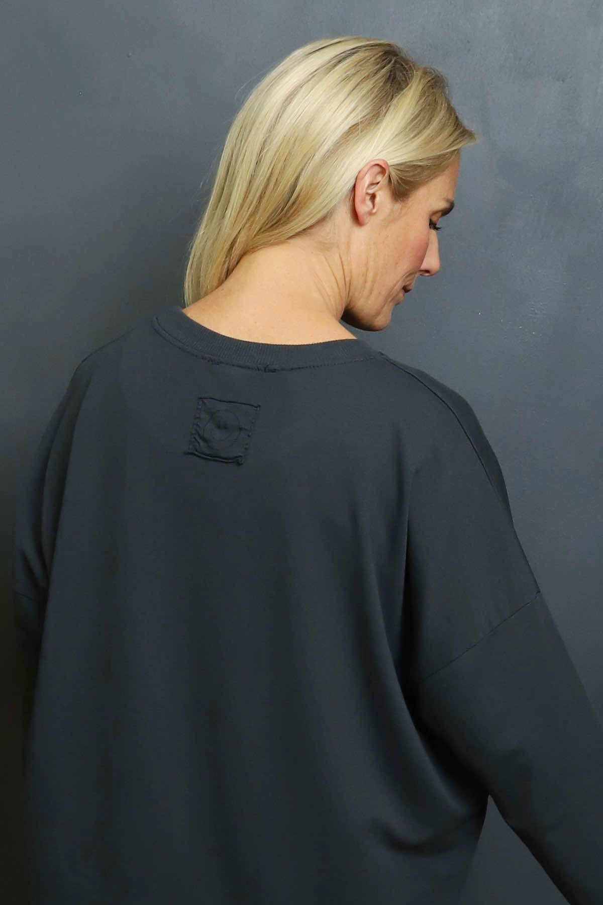 Alora Cotton Top Charcoal