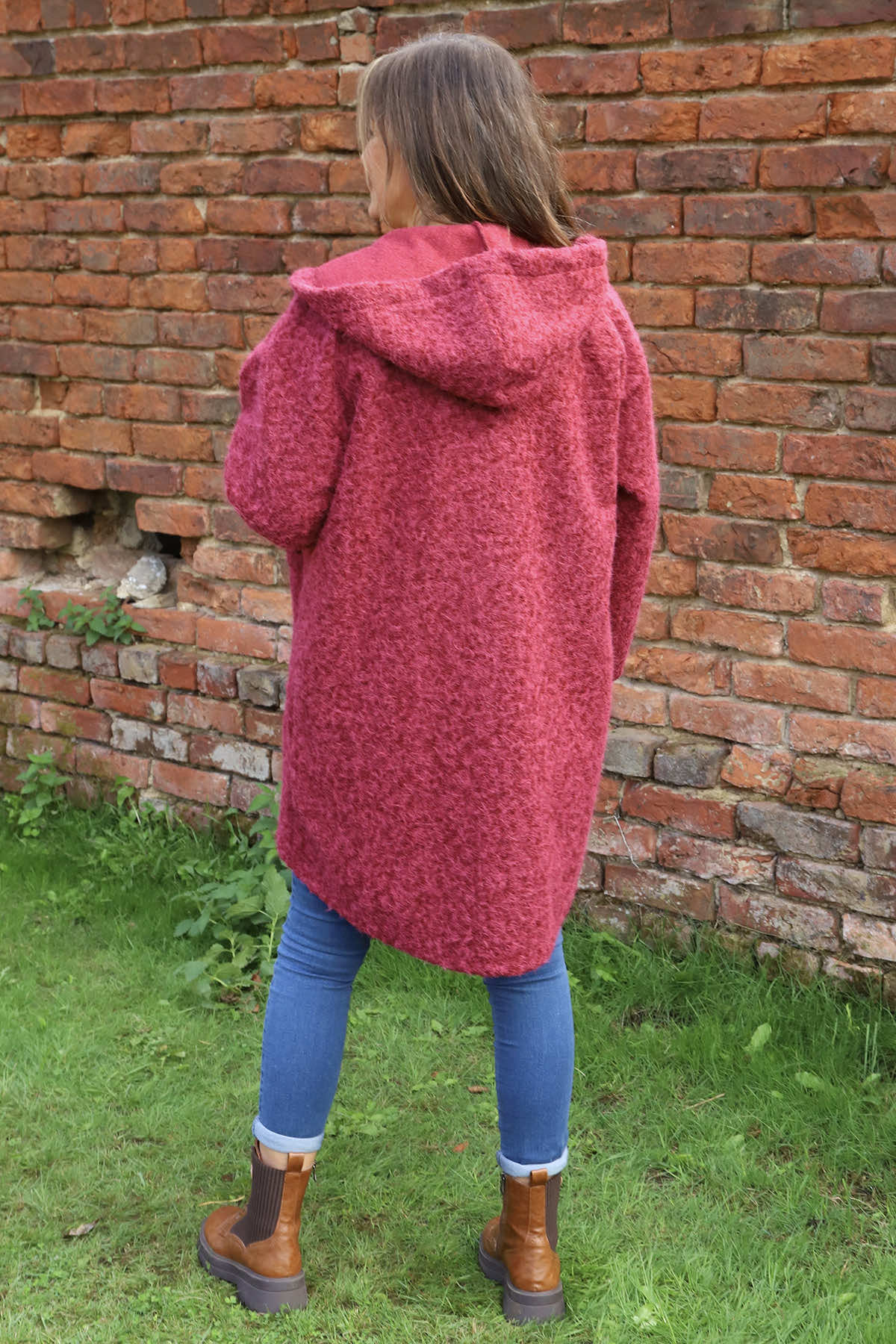 Sheila Zip Hooded Jacket Wine