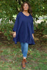 Beverley Oversize Knitted Top Navy