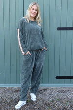 Lena Trousers Khaki Khaki - Lena Trousers Khaki