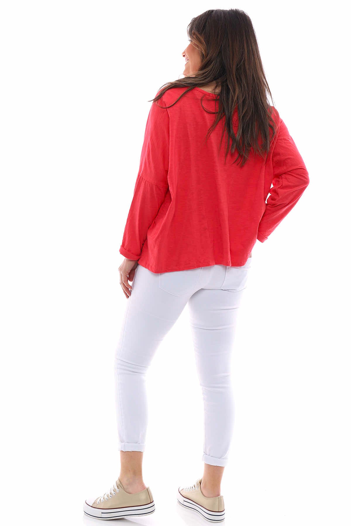 Made With Love Emma Pocket Top Red