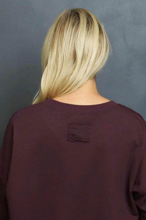 Alora Cotton Top Burgundy - Image 4