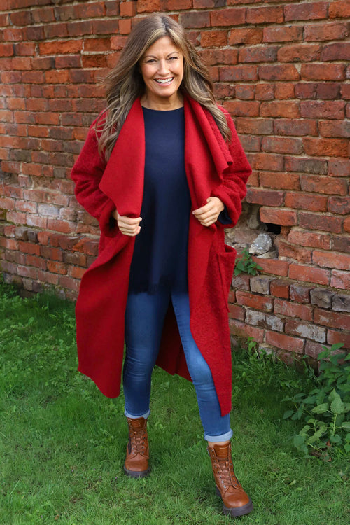 Phoebe Coat Wine - Image 2