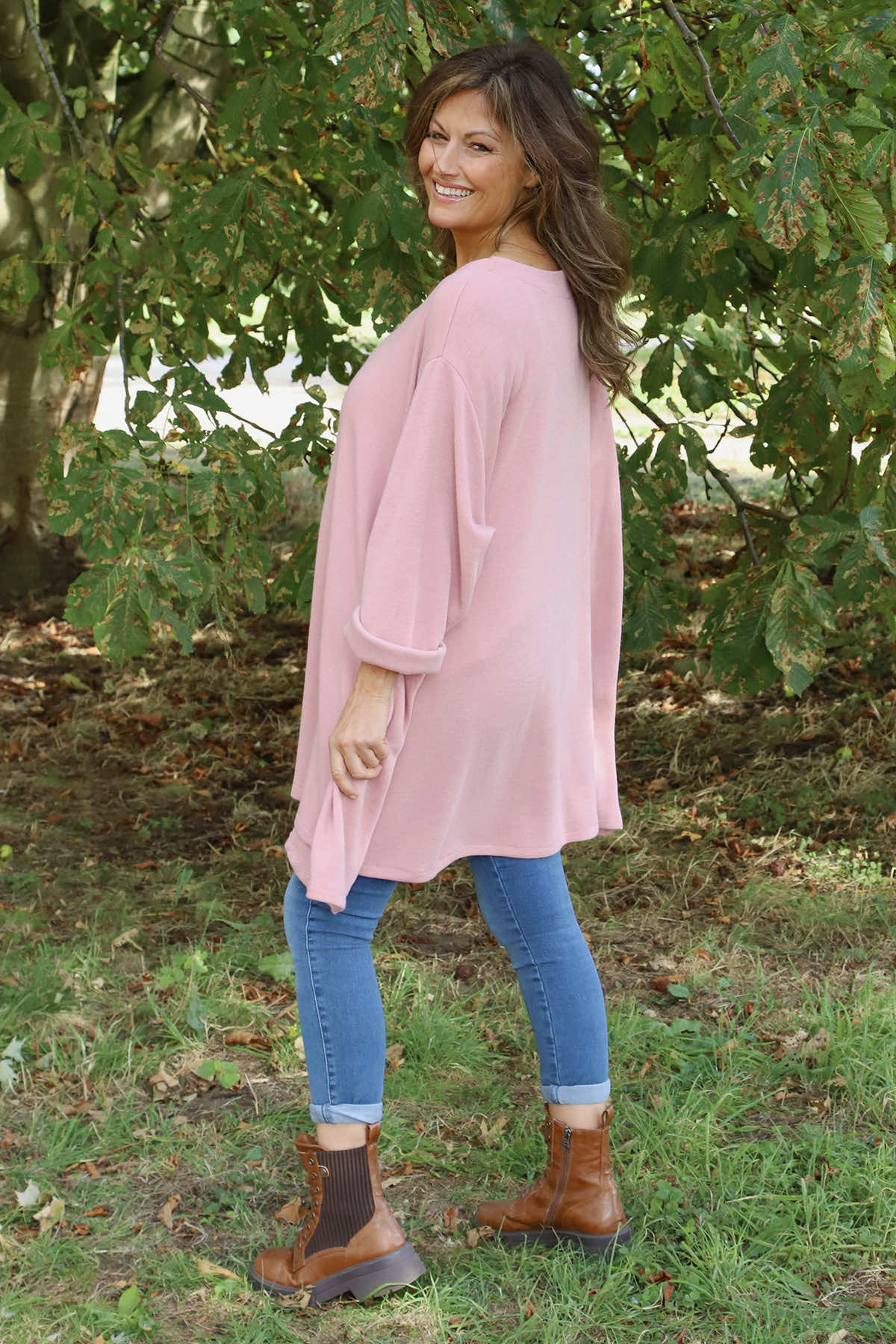 Beverley Oversize Knitted Top Pink