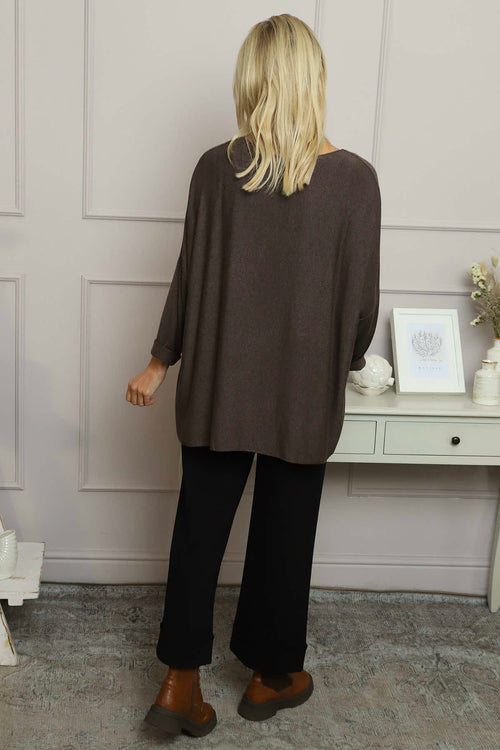 Lillian Bow Jumper Cocoa - Image 4