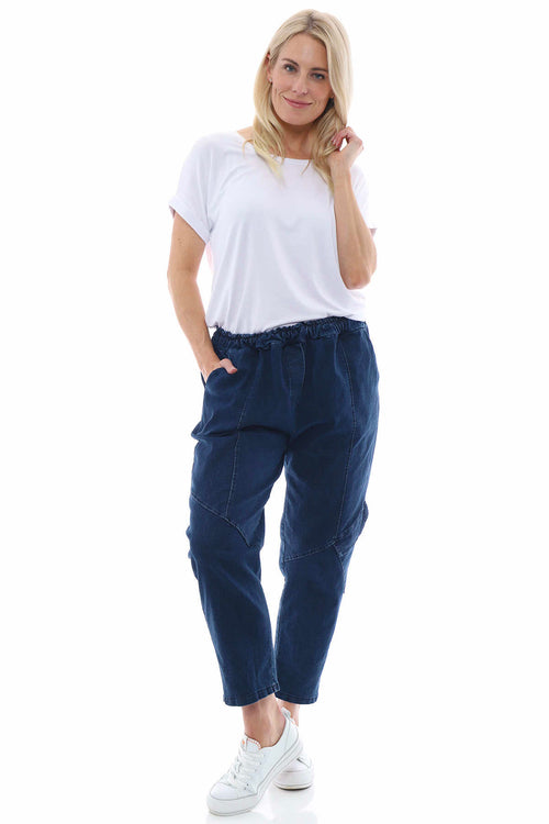 Gianella Denim Pocket Trousers Dark Denim - Image 1