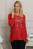 Lillian Bow Jumper Red