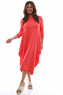 Boswin Dress Coral Red