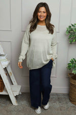 Bamburgh Knit Top Stone Stone - Bamburgh Knit Top Stone