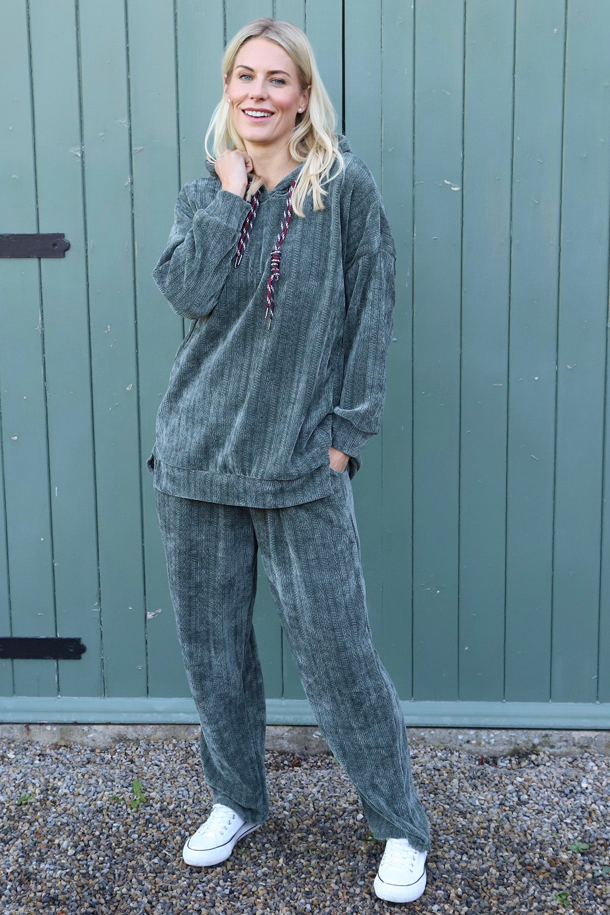 Alexandra Hooded Top Khaki