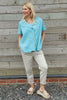Sabella Linen Shirt Jade Green