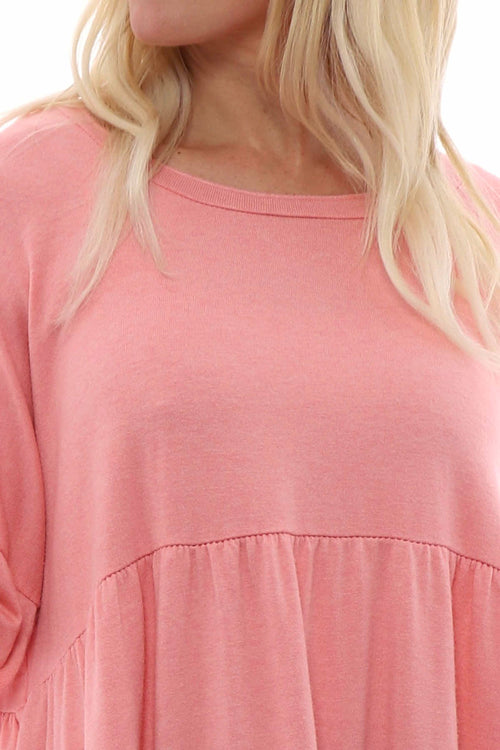 Caprice Knit Top Coral - Image 2
