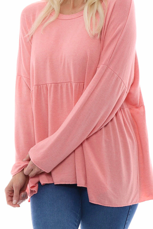 Caprice Knit Top Coral - Image 3