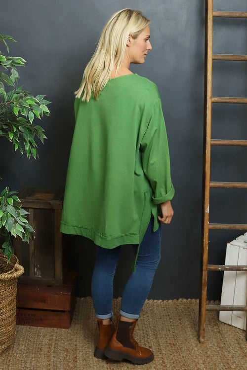 Mercer Asymmetric Cotton Top Green - Image 4