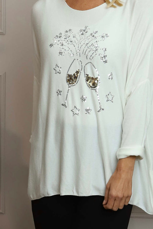 Lillian Cheers Jumper Cream - Image 3