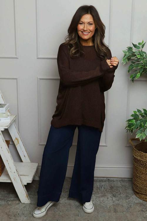 Bamburgh Knit Top Cocoa - Image 1