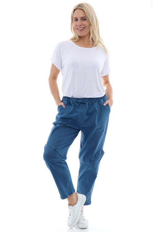 Gianella Denim Pocket Trousers Mid Denim - Image 4