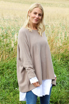 Leah Knitted Jumper Mocha
