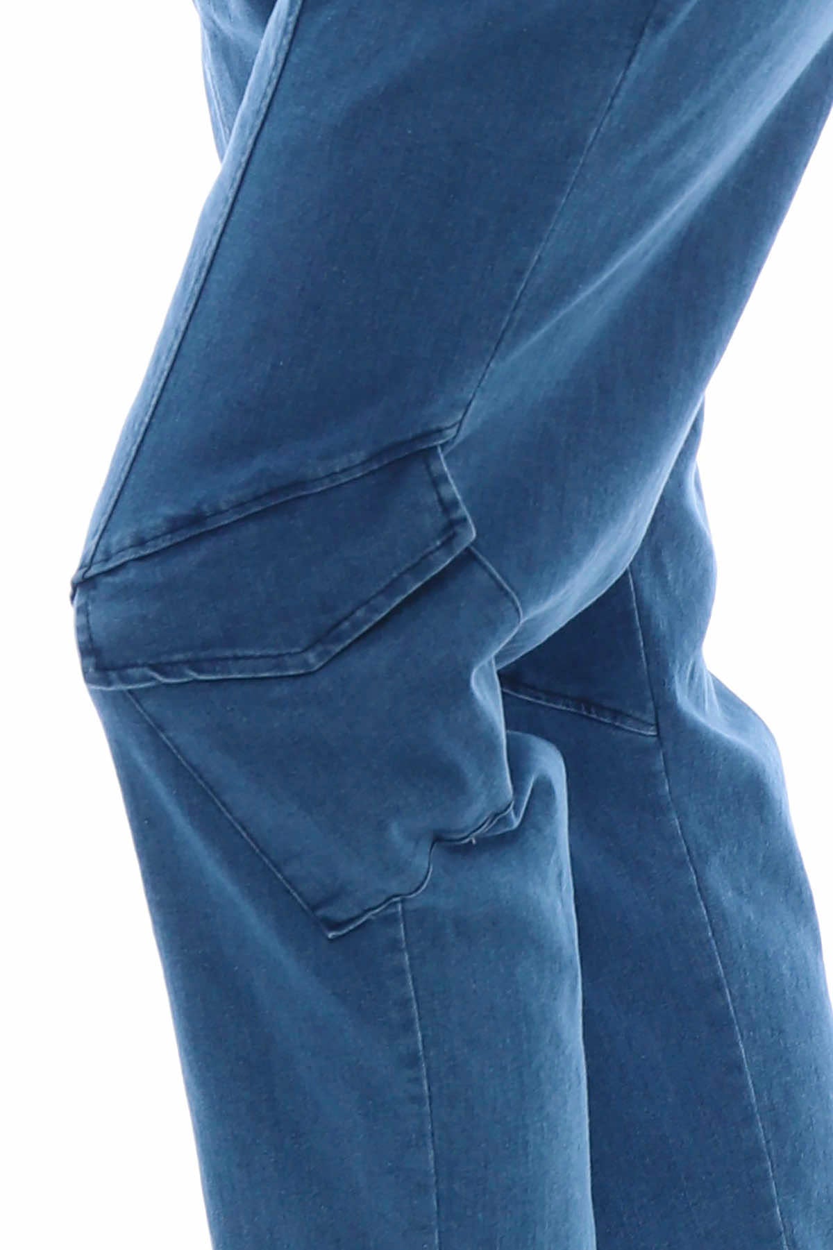 Gianella Denim Pocket Trousers Mid Denim