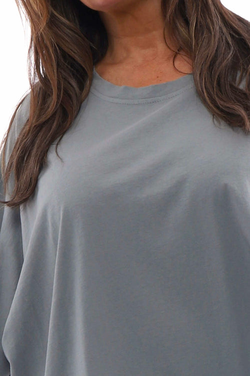 Zocca Frill Cotton Top Mid Grey - Image 2