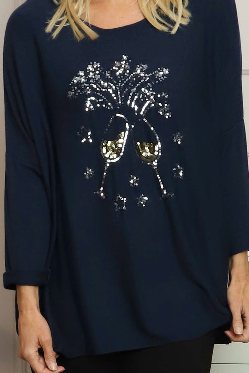 Lillian Cheers Jumper Navy - Image 3