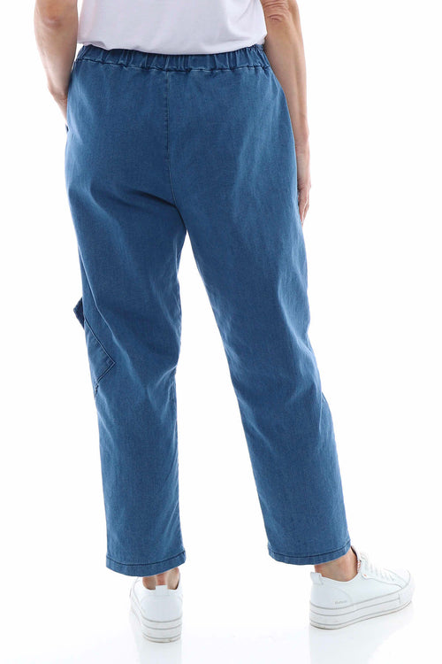 Gianella Denim Pocket Trousers Mid Denim - Image 8