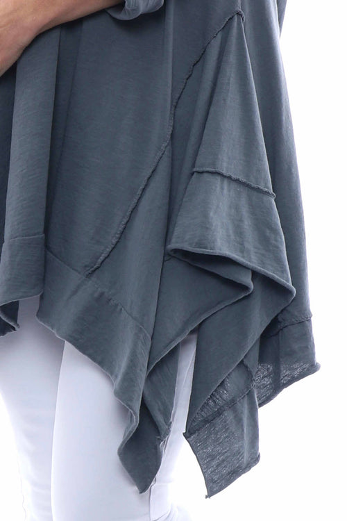 Rosie Cotton Tunic Mid Grey - Image 4