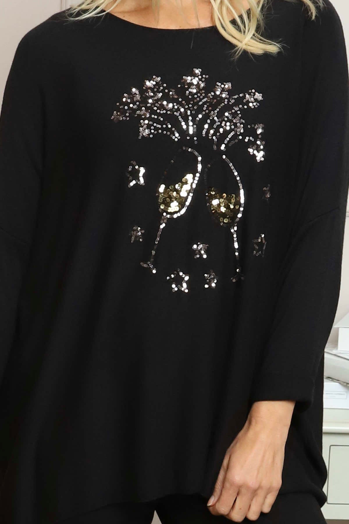 Lillian Cheers Jumper Black