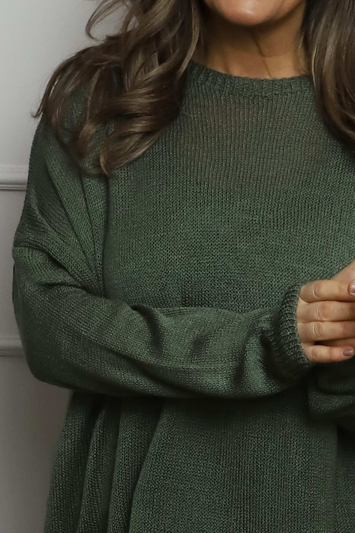 Bamburgh Knit Top Khaki