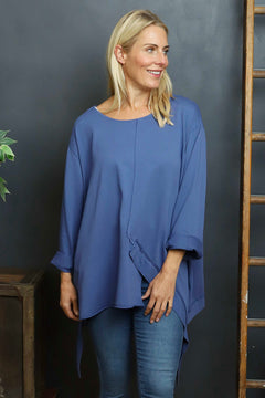 Mercer Asymmetric Cotton Top Blue