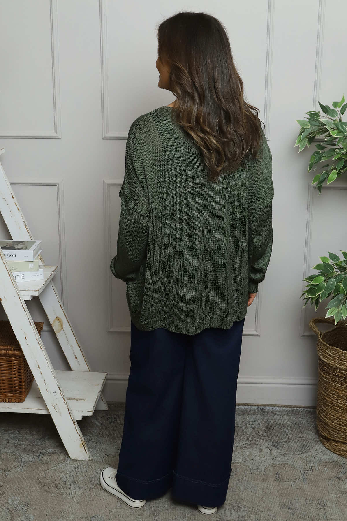 Bamburgh Knit Top Khaki