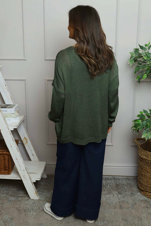 Bamburgh Knit Top Khaki - Image 4