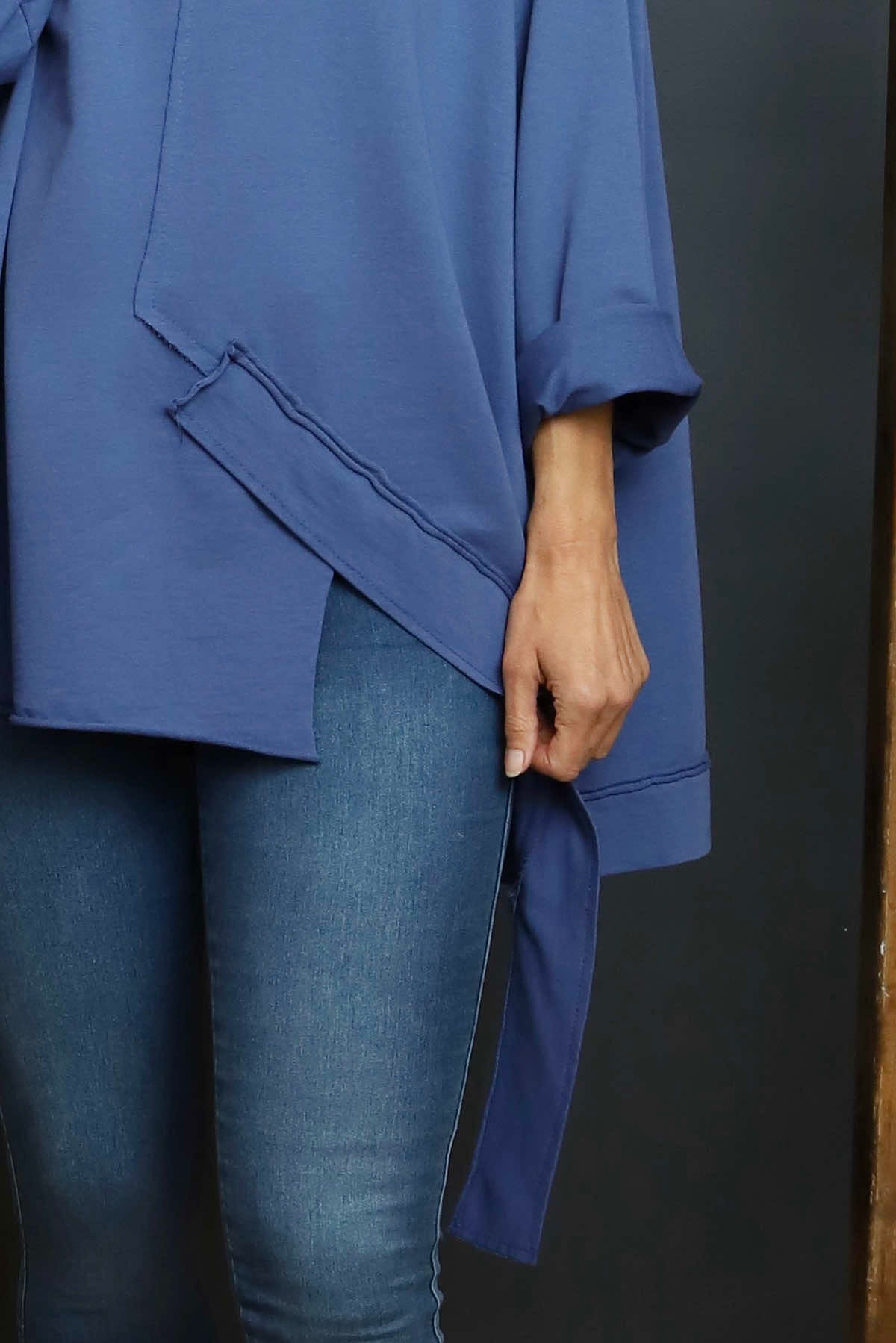 Mercer Asymmetric Cotton Top Blue