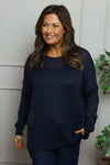 Bamburgh Knit Top Navy