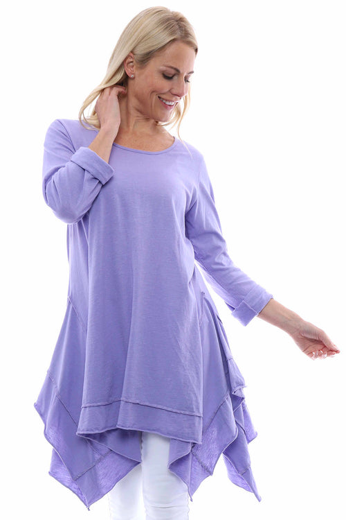 Rosie Cotton Tunic Lilac - Image 3