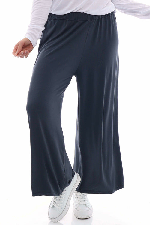 Alessia Cotton Trousers Charcoal - Image 3