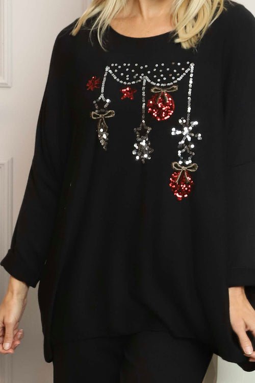 Lillian Christmas Jumper Black - Image 3