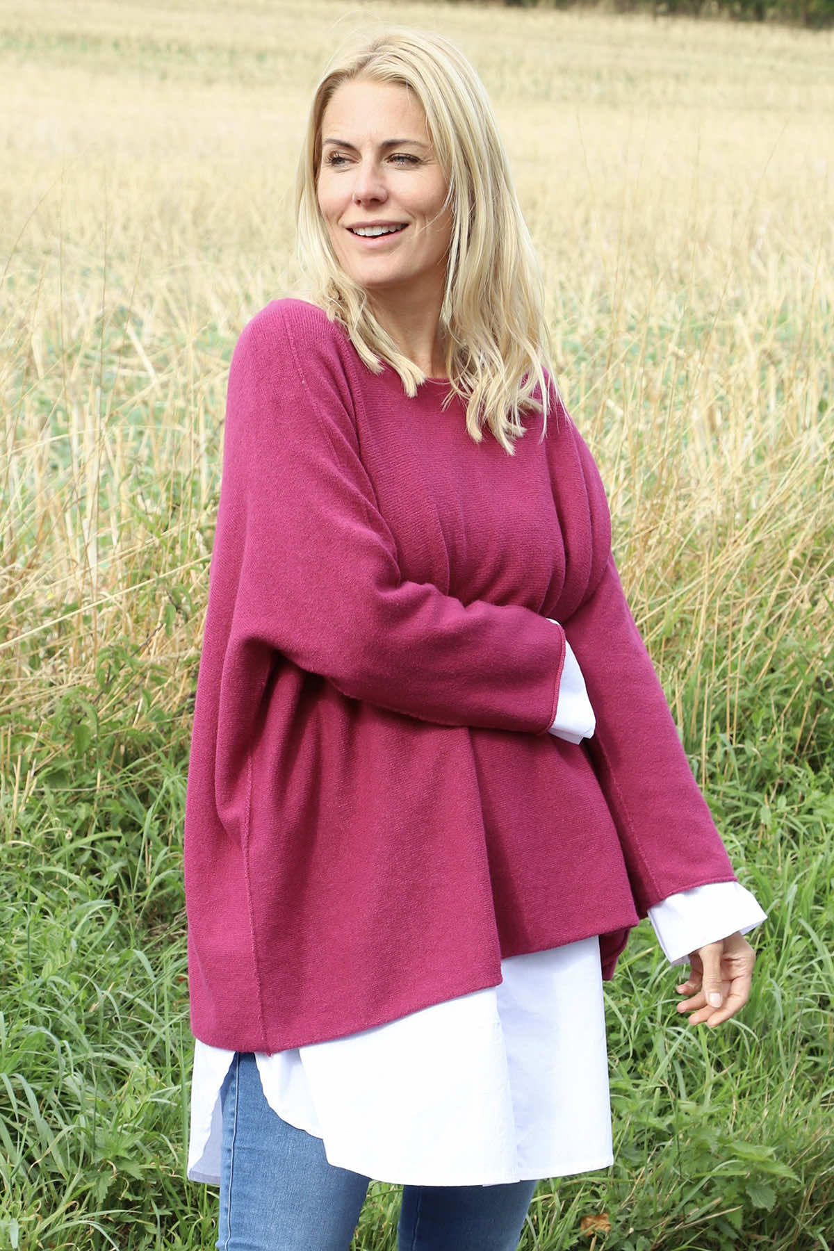 Leah Knitted Jumper Berry