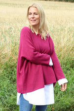 Leah Knitted Jumper Berry Berry - Leah Knitted Jumper Berry