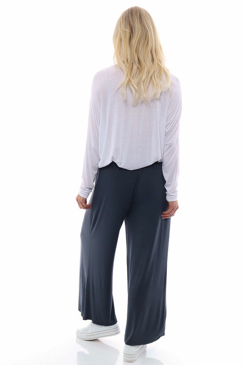 Alessia Cotton Trousers Charcoal - Image 5