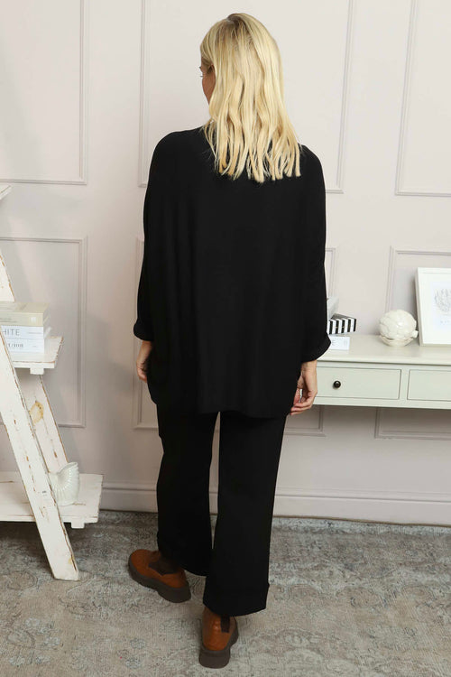 Lillian Bow Jumper Black - Image 4