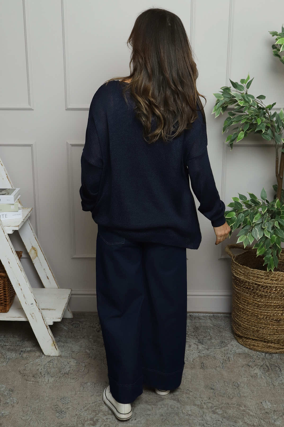 Bamburgh Knit Top Navy