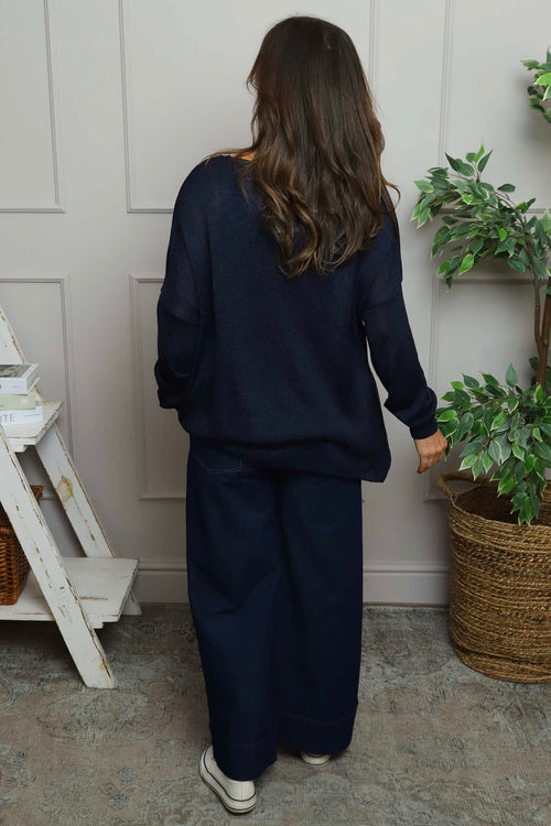 Bamburgh Knit Top Navy - Image 4