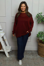 Bamburgh Knit Top Wine Wine - Bamburgh Knit Top Wine