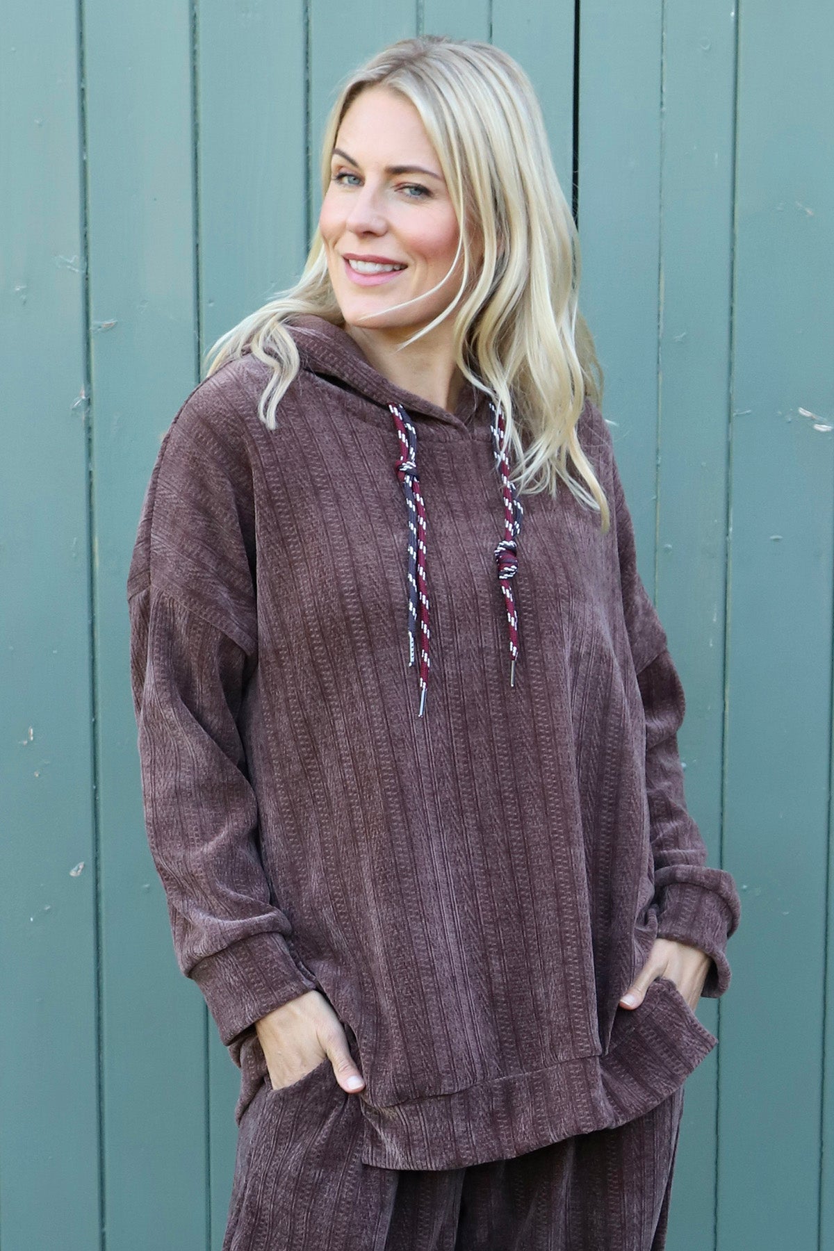 Alexandra Hooded Top Cocoa