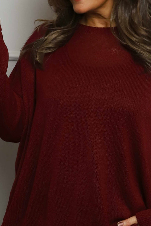 Bamburgh Knit Top Wine - Image 3