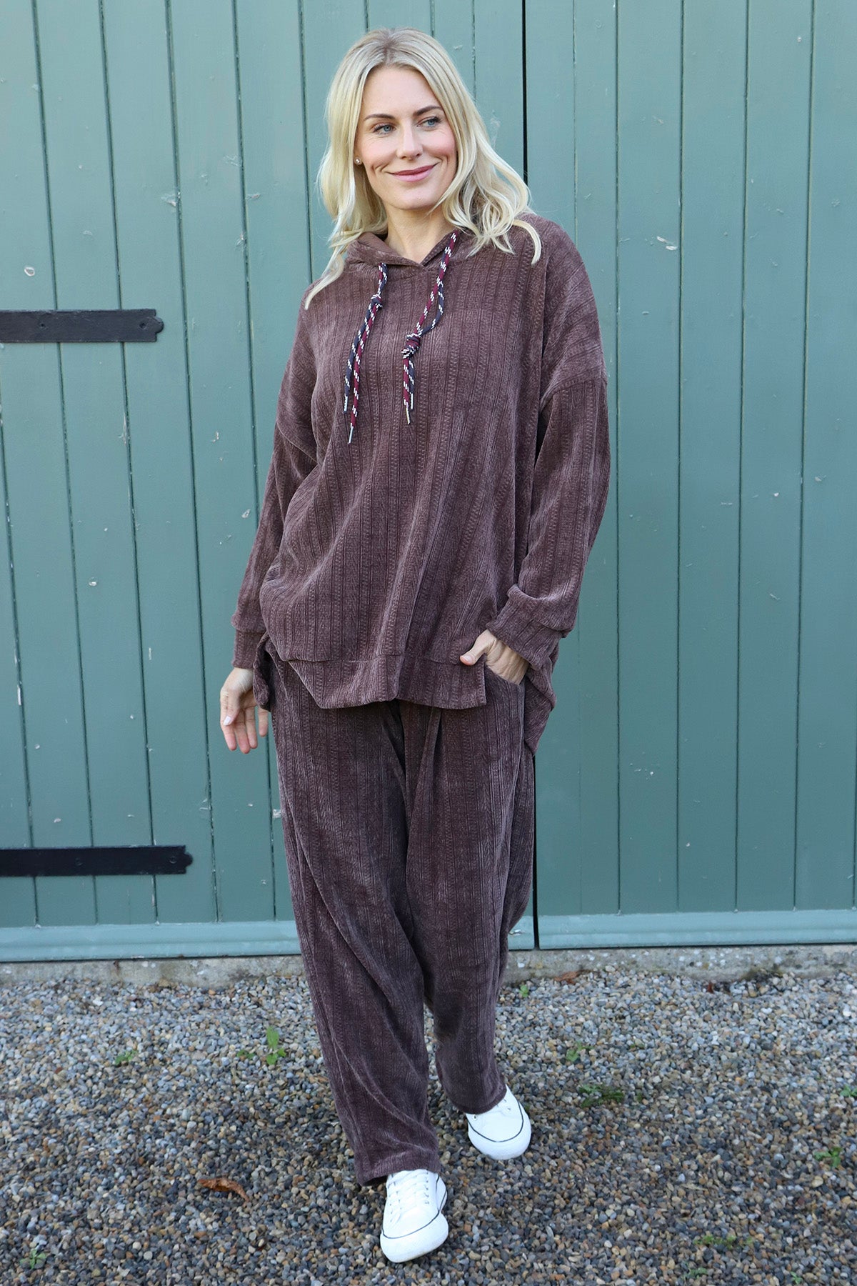 Alexandra Hooded Top Cocoa