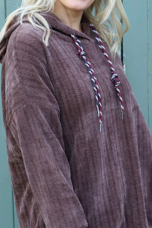 Alexandra Hooded Top Cocoa - Image 3