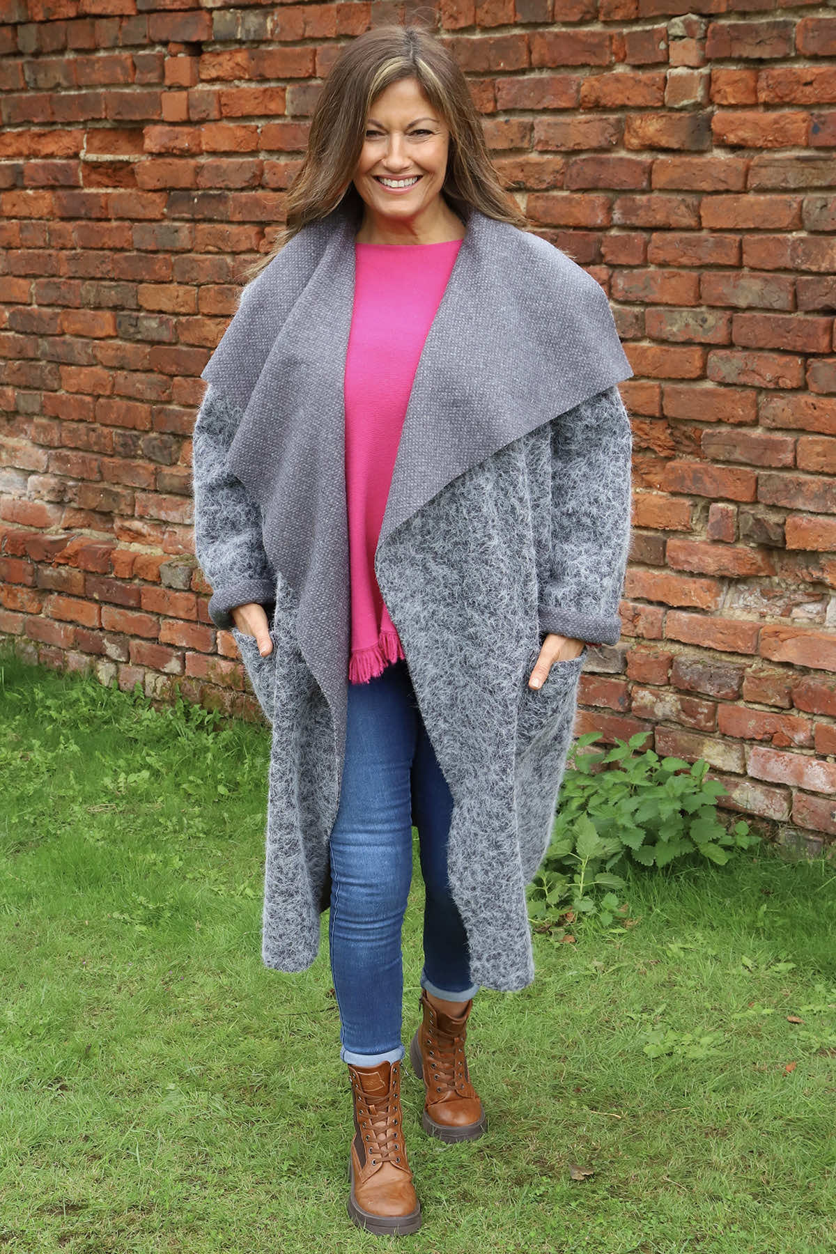 Phoebe Coat Mid Grey