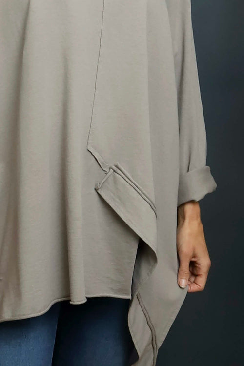 Mercer Asymmetric Cotton Top Mocha - Image 3